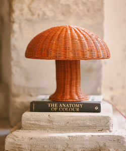HKliving | RATTAN TABLE LAMP - CORAL