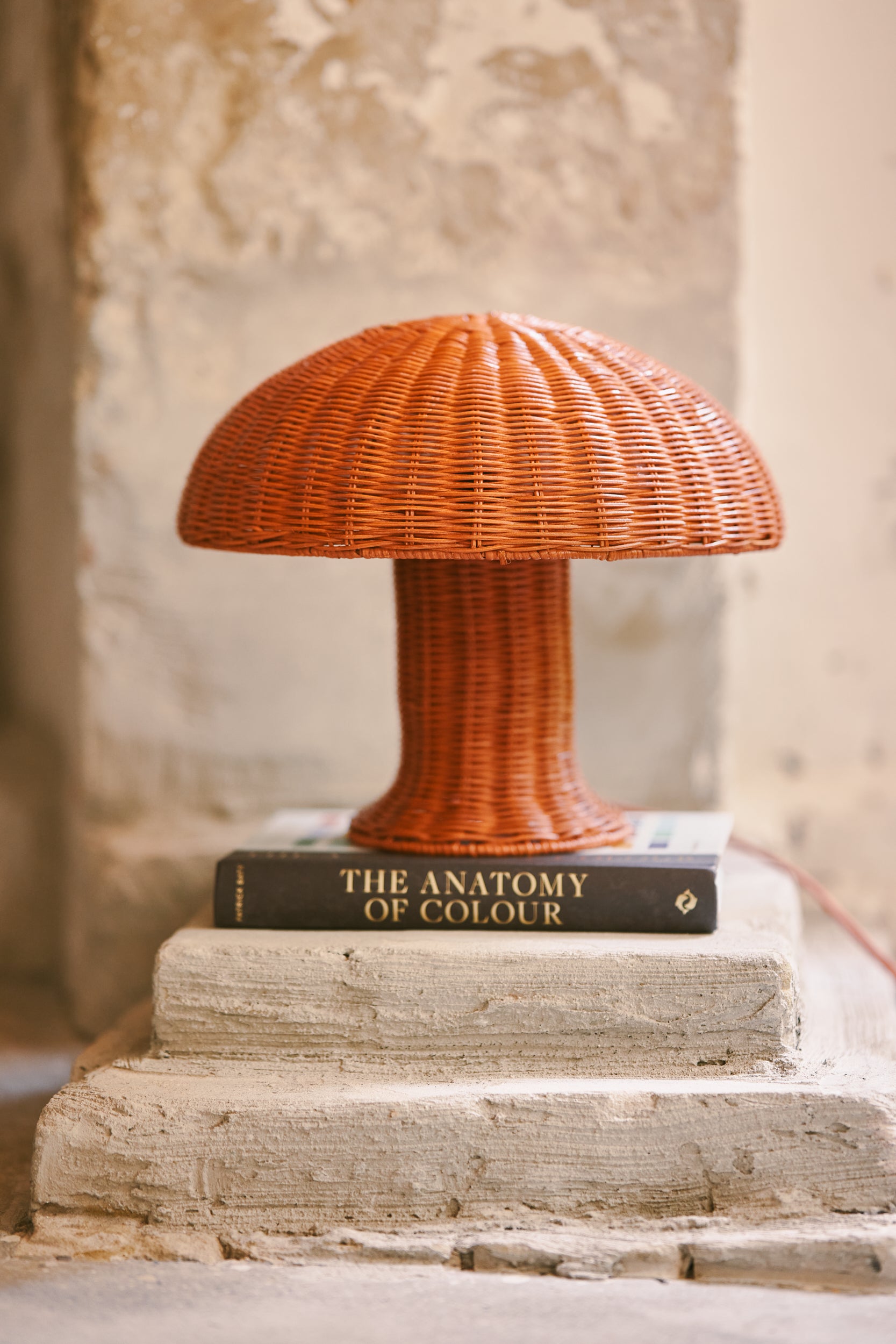 HKliving | RATTAN TABLE LAMP - CORAL