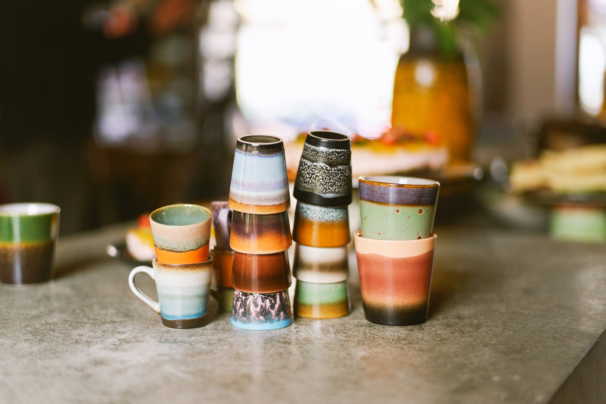 HKliving | 70S CERAMICS: RISTRETTO MUG - SOLAR BROWN