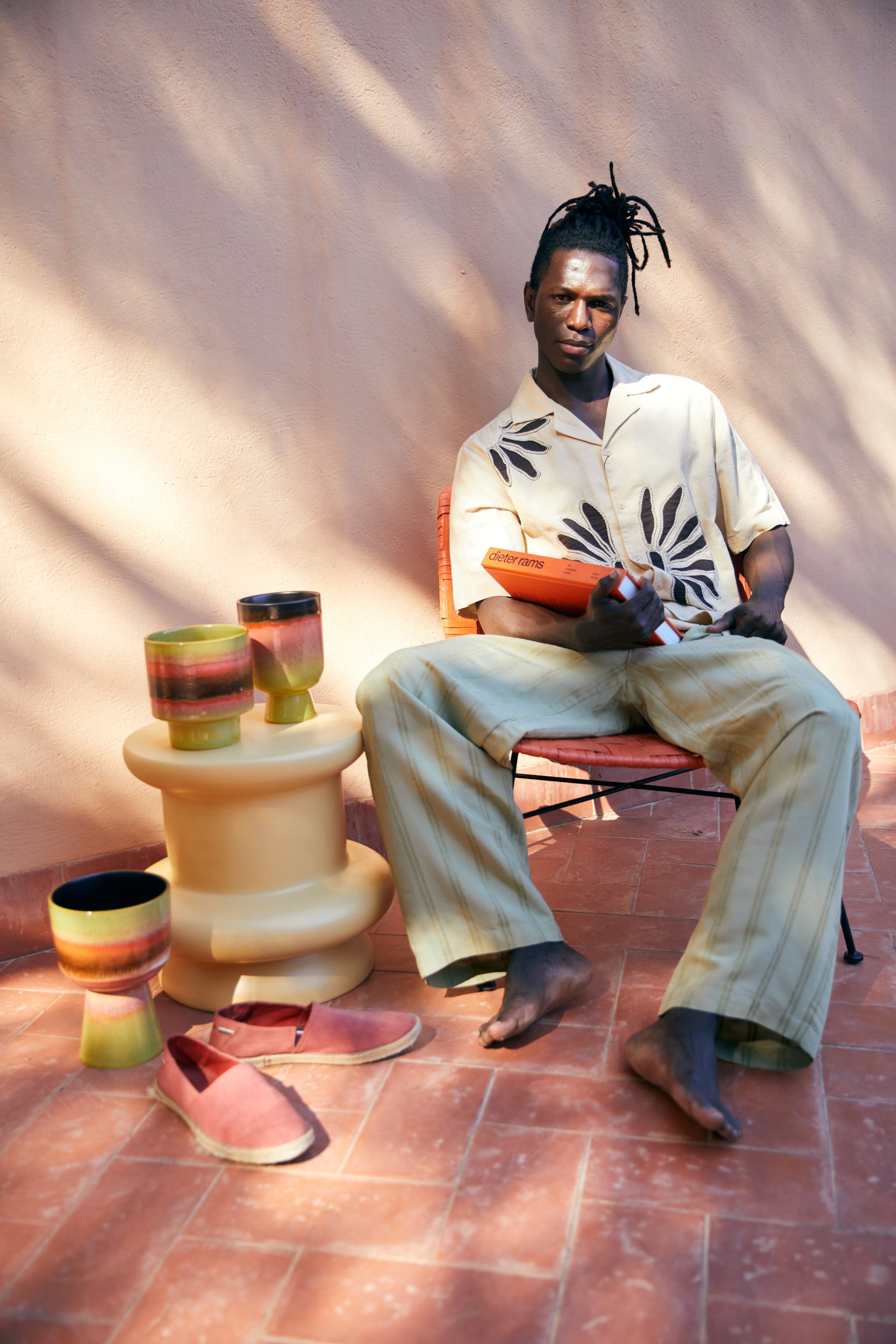 HKliving | RETRO FLOWER POT - LIME GREEN