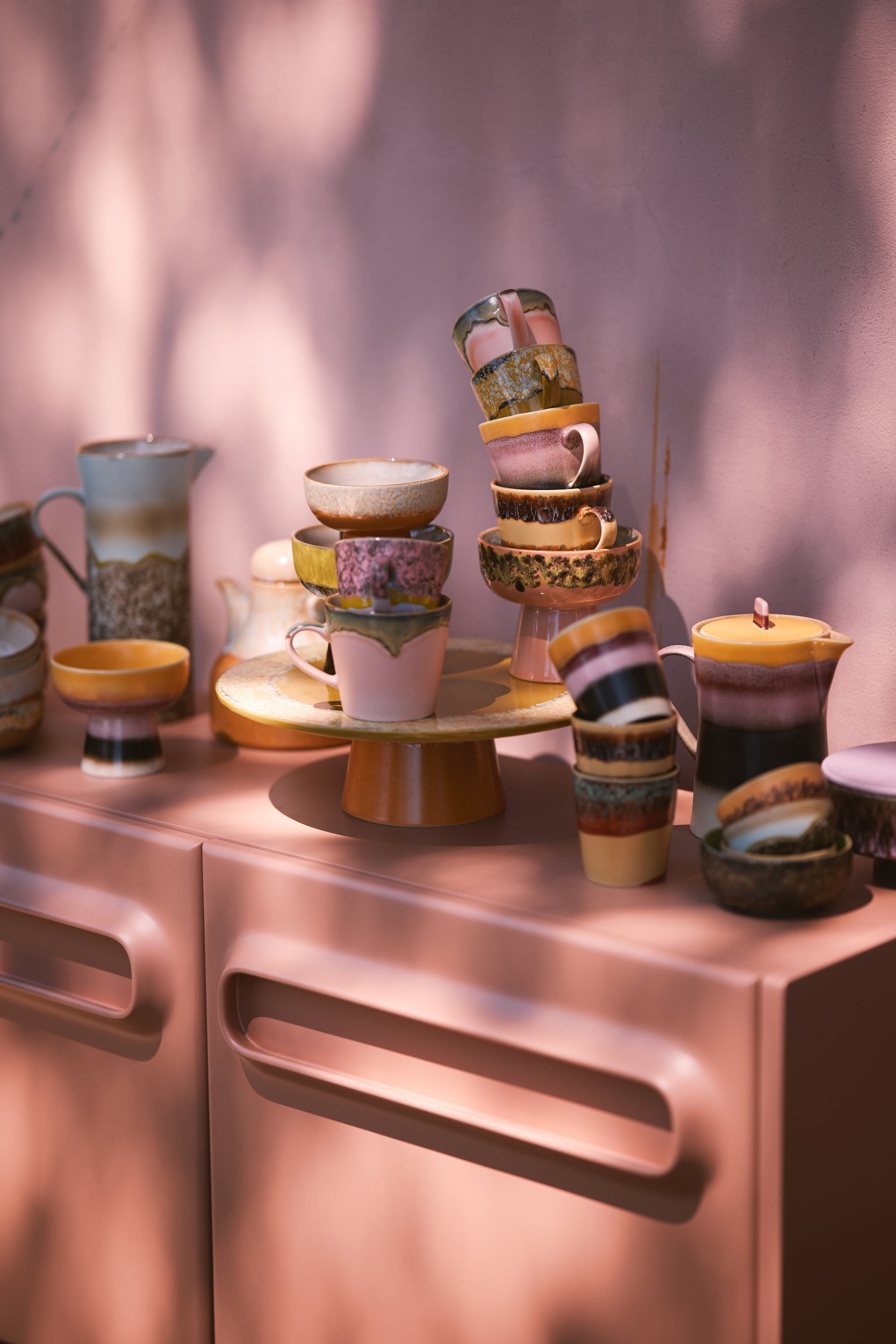 HKliving | 70S CERAMICS: CAPPUCCINO MUG - BLOSSOM