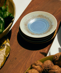 HKliving | 70S CERAMICS:  SAUCER - AZURE