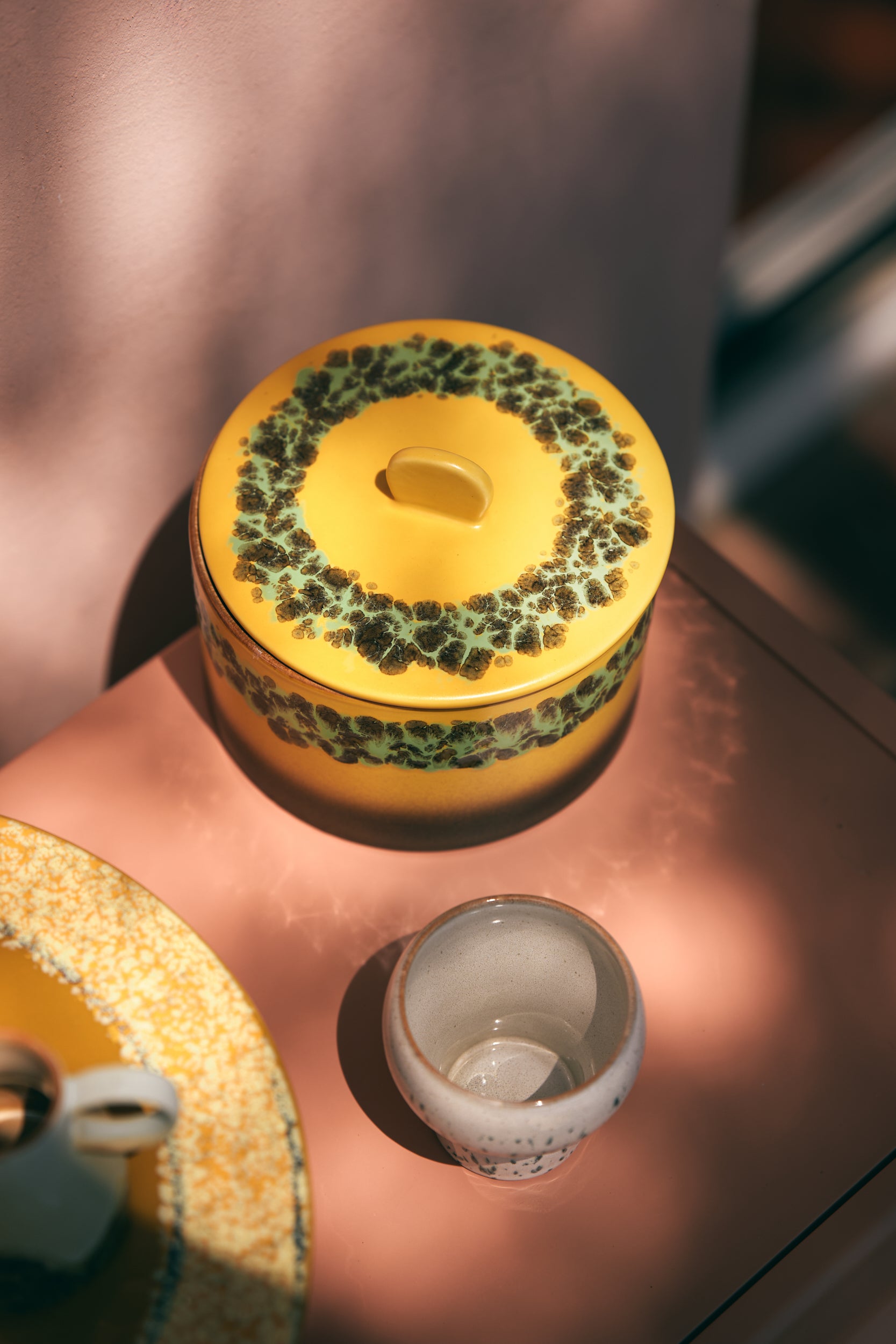 HKliving | 70S CERAMICS COOKIE JAR - KELP