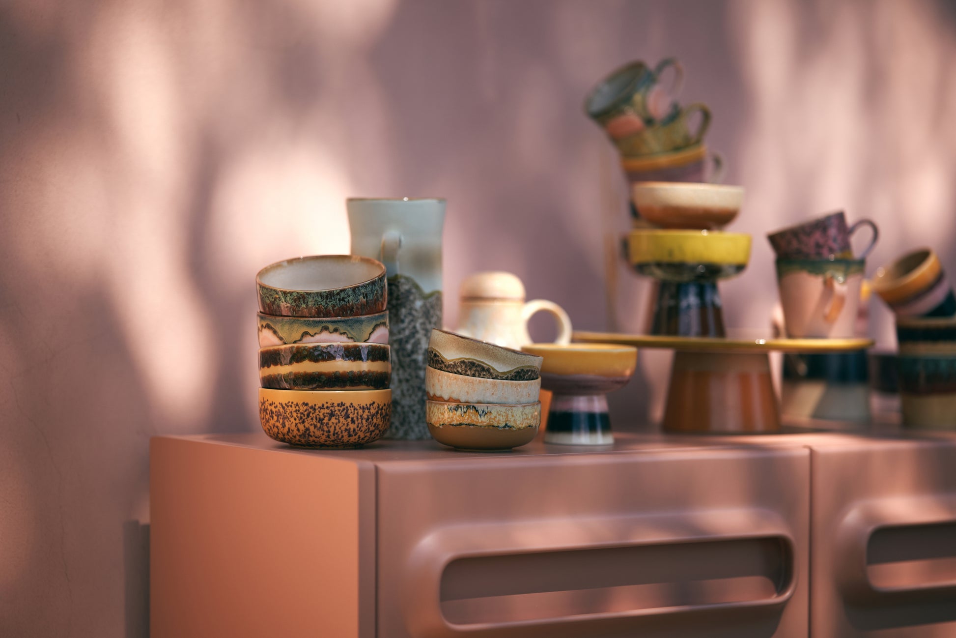 HKliving | 70S CERAMICS: DESSERT BOWL - HARBOUR: COVE