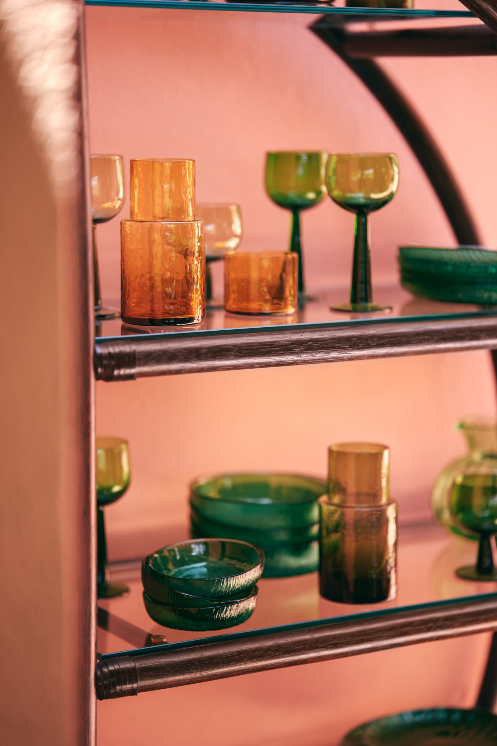 HKliving | TUBE CARAFE - AMBER