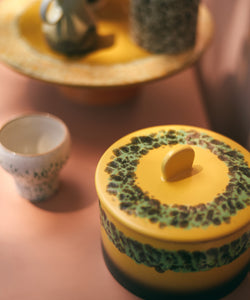 HKliving | 70S CERAMICS COOKIE JAR - KELP
