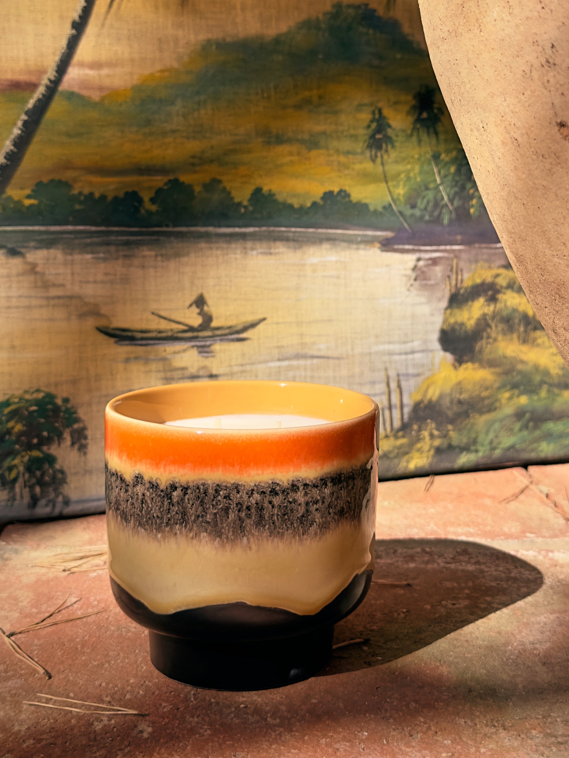 HKliving | 70S CERAMICS: SCENTED CANDLE - TULUM
