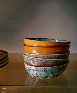 HKliving | 70S CERAMICS: PASTA BOWL - PATINA