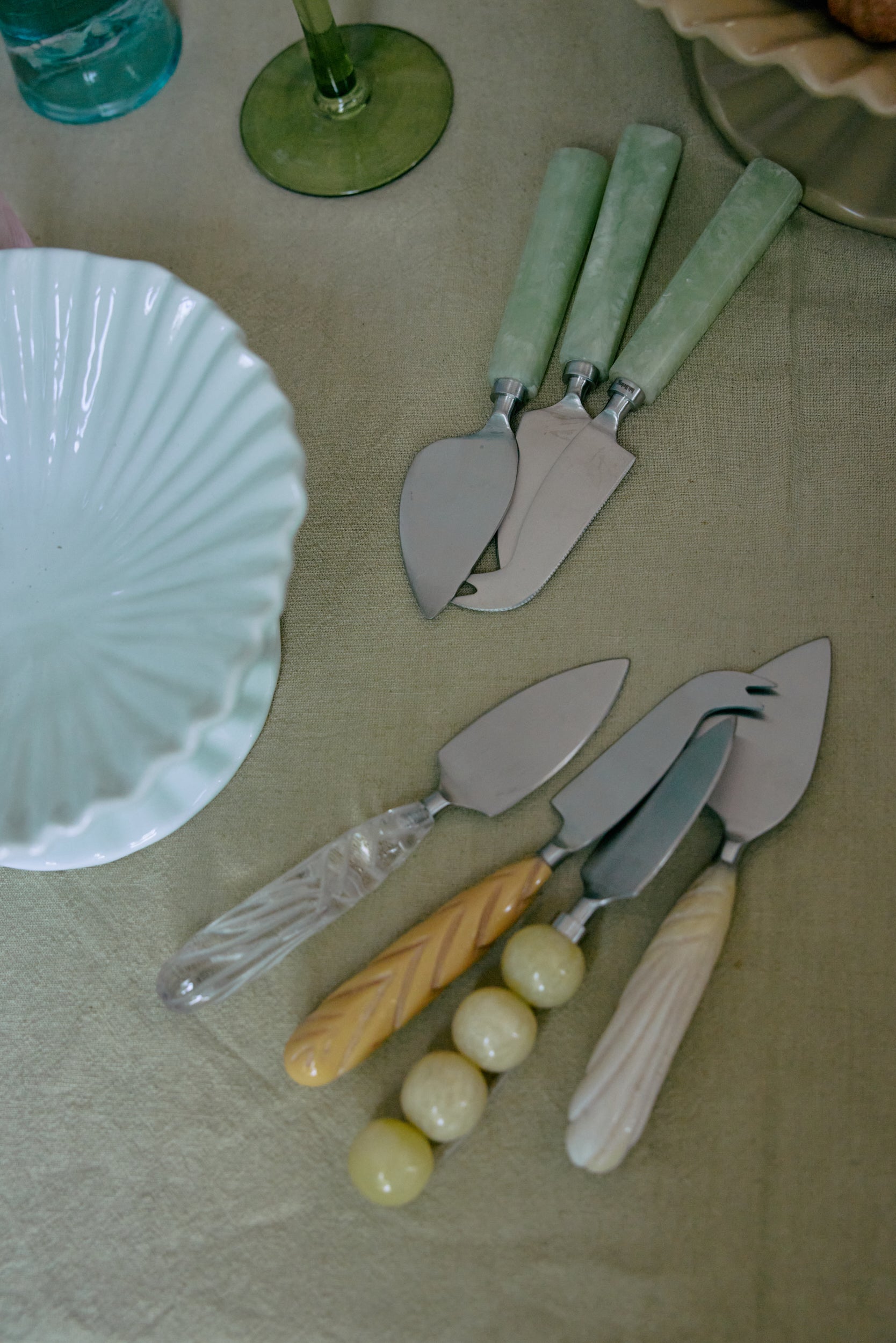 HKliving | CHEESE KNIVES - CREAM