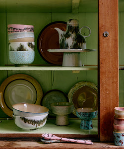 HKliving | 70S CERAMICS: NOODLE BOWL - VERDIGRIS