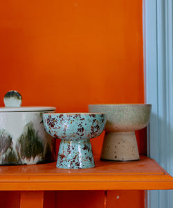 HKliving | 70S CERAMICS: TAPAS BOWL ON BASE S - PATINA