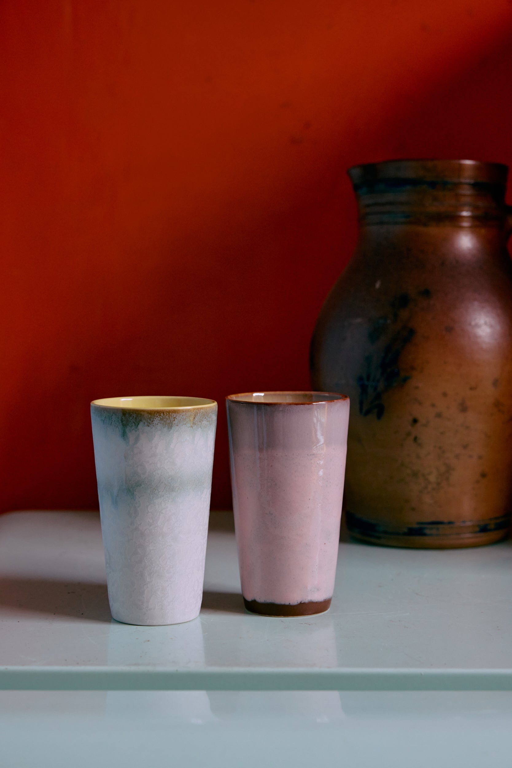 HKliving | 70S CERAMICS: LATTE MUG - PETAL
