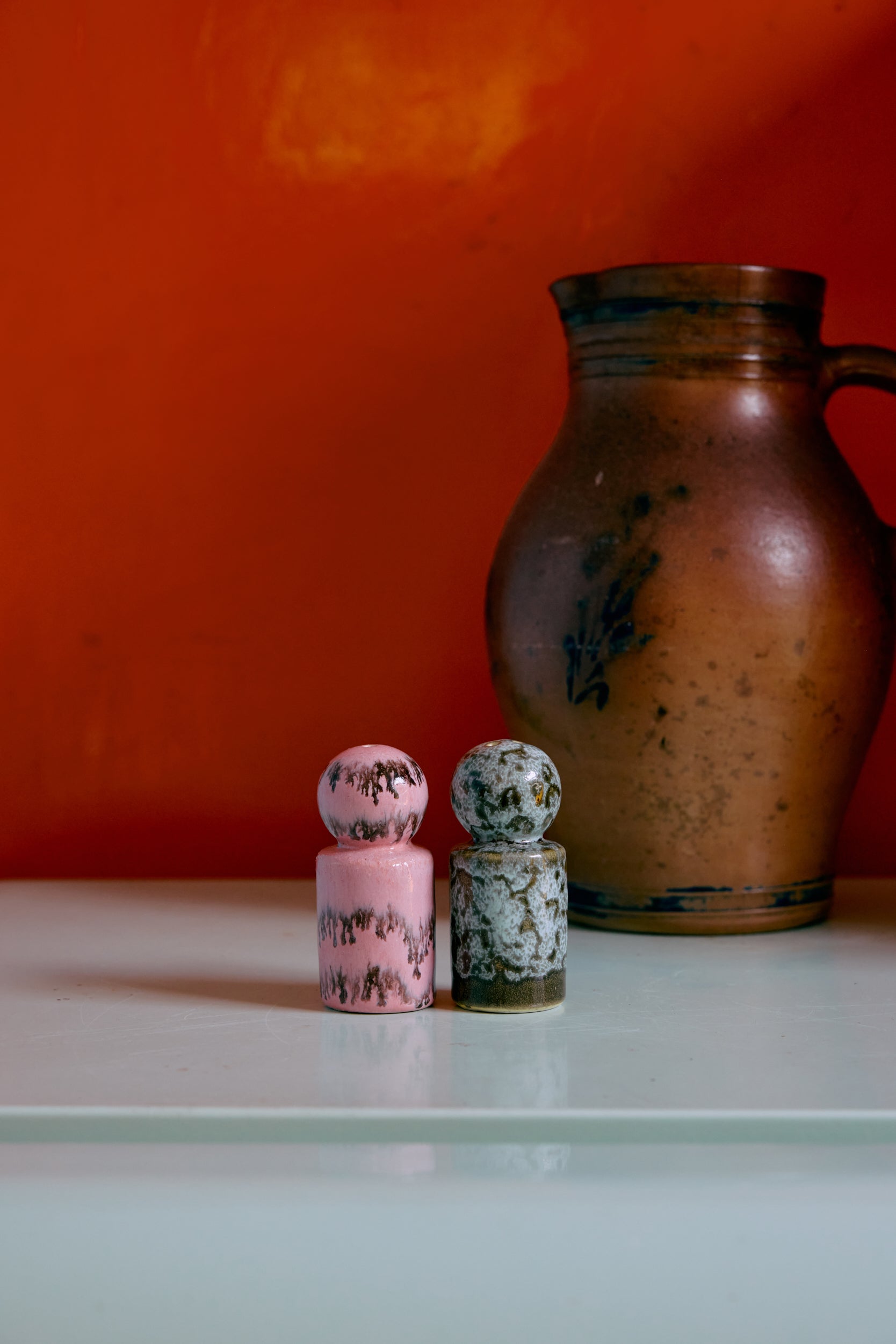 HKliving | 70S CERAMICS: PEPPER & SALT JAR - BAROQUE