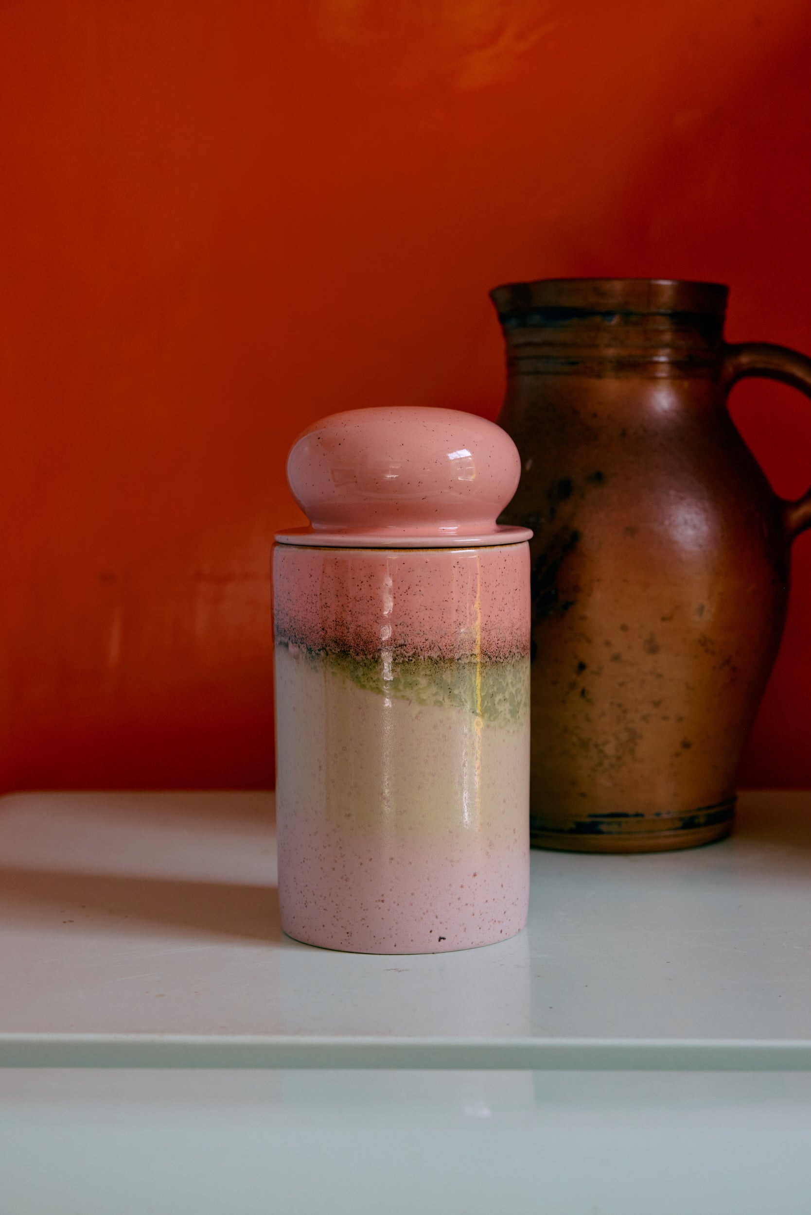 HKliving | 70's CERAMICS: STORAGE JAR - GLAZE