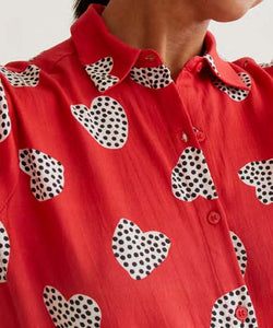 COMPAÑÍA FANTÁSTICA | CUPID DOT SS BLOUSE - RED