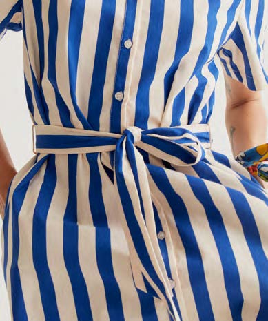 COMPAÑÍA FANTÁSTICA | NAUTIC STRIPE DRESS - BLUE