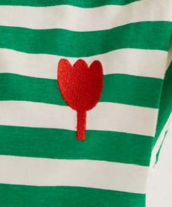COMPAÑÍA FANTÁSTICA | TULIP STRIPE TEE - GREEN
