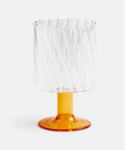 &k | GLASS TWIRL - ORANGE  (1pc)