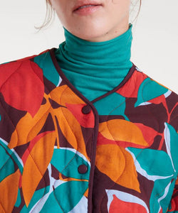 COMPAÑÍA FANTÁSTICA | QUILTED LEAFS JACKET - MULTICOLOR
