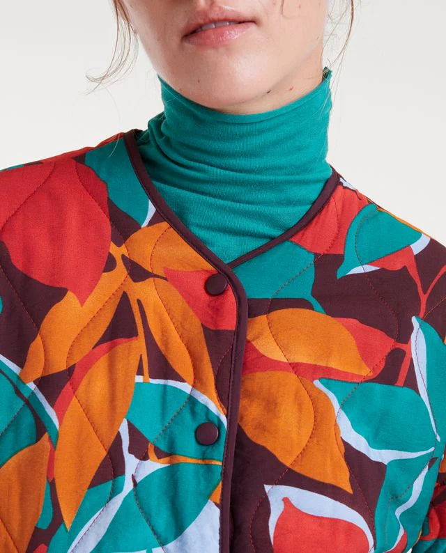 COMPAÑÍA FANTÁSTICA | QUILTED LEAFS JACKET - MULTICOLOR