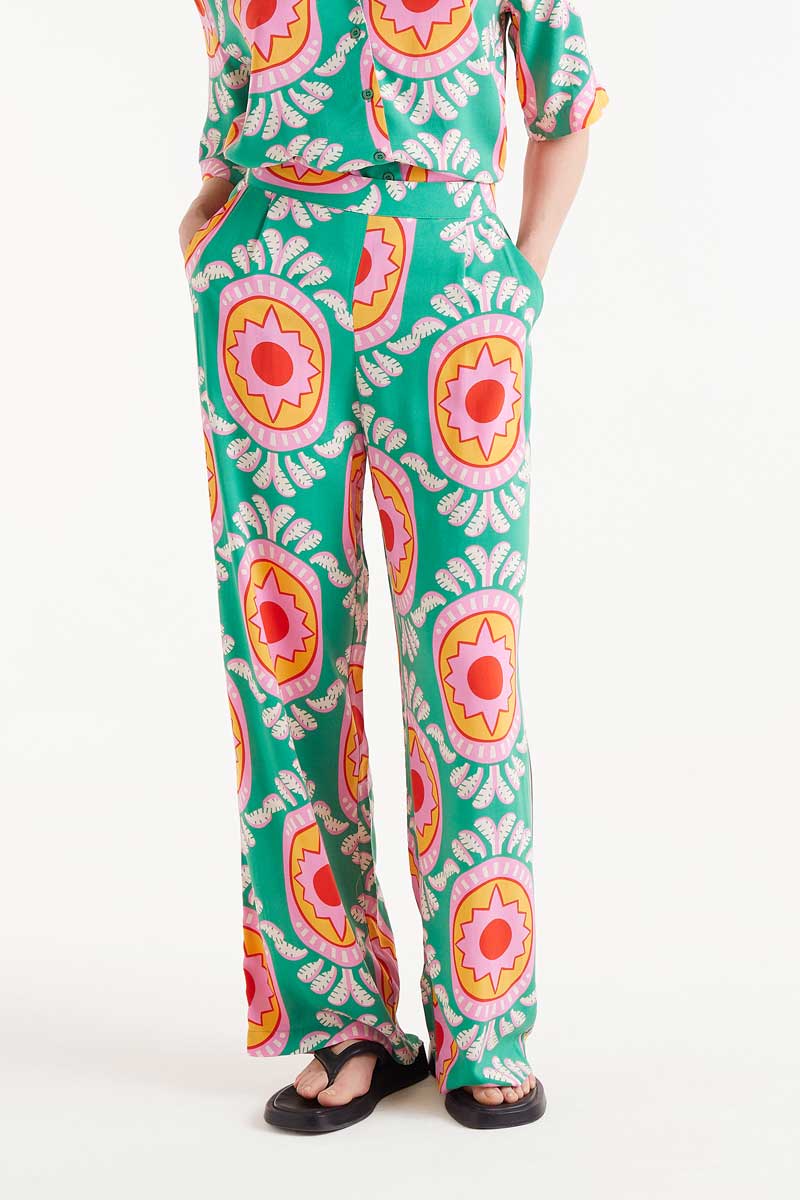 COMPAÑÍA FANTÁSTICA | CURITIBA PRINT PANTS - GREEN