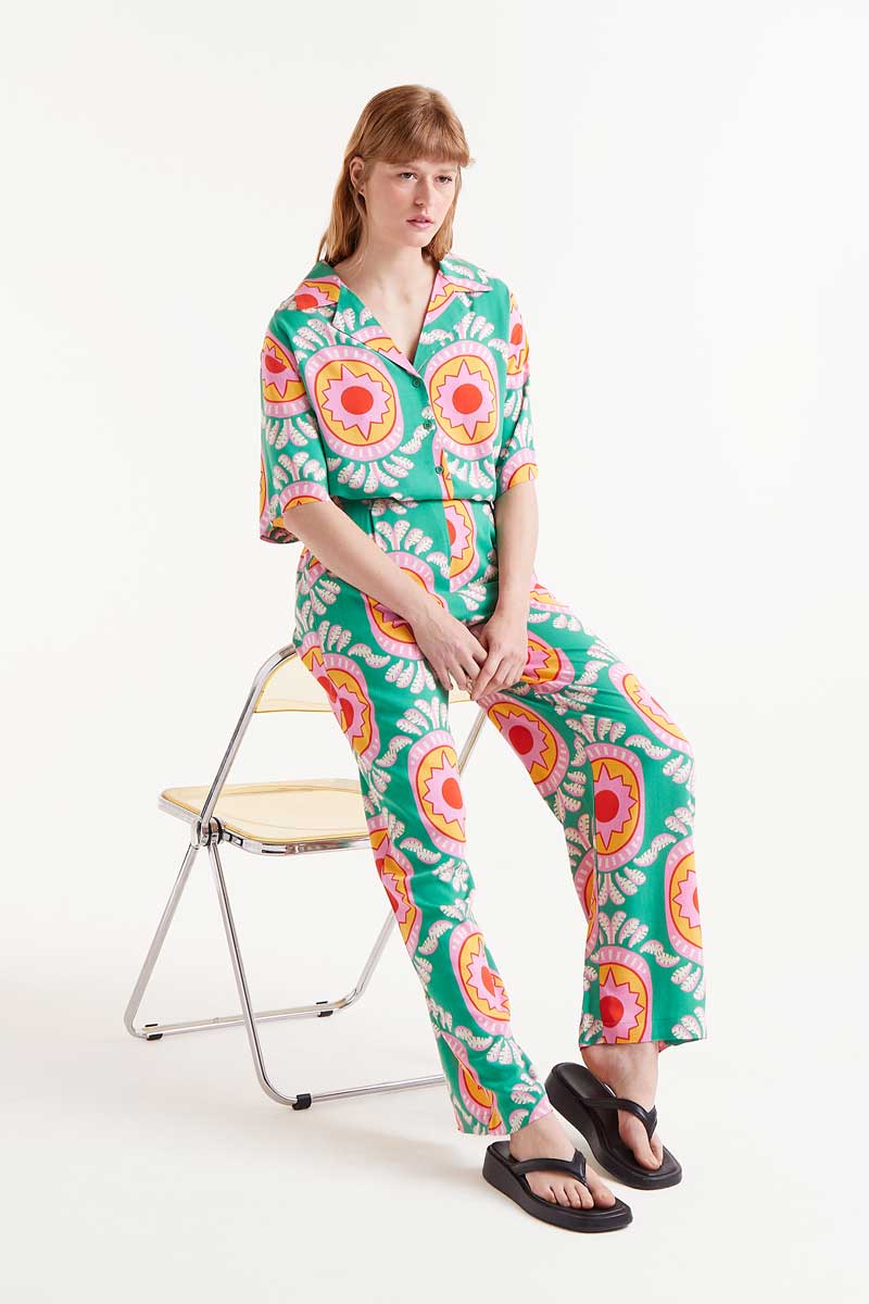 COMPAÑÍA FANTÁSTICA | CURITIBA PRINT PANTS - GREEN