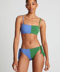 COMPAÑÍA FANTÁSTICA | BIPOLAR BIKINI BOTTOM BRIEFS - GREEN & BLUE