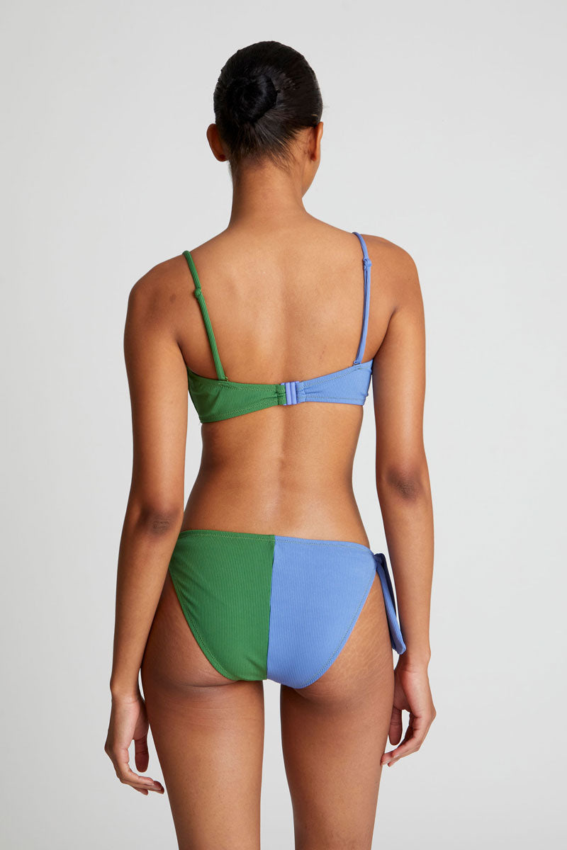 COMPAÑÍA FANTÁSTICA | BIPOLAR BIKINI TOP - GREEN & BLUE