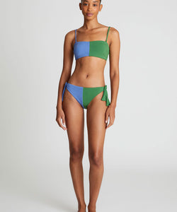 COMPAÑÍA FANTÁSTICA | BIPOLAR BIKINI TOP - GREEN & BLUE