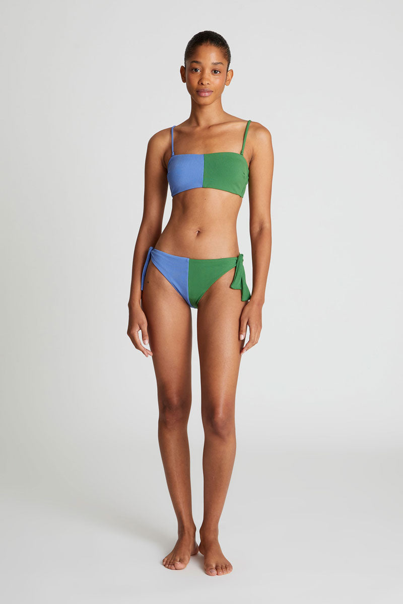 COMPAÑÍA FANTÁSTICA | BIPOLAR BIKINI TOP - GREEN & BLUE