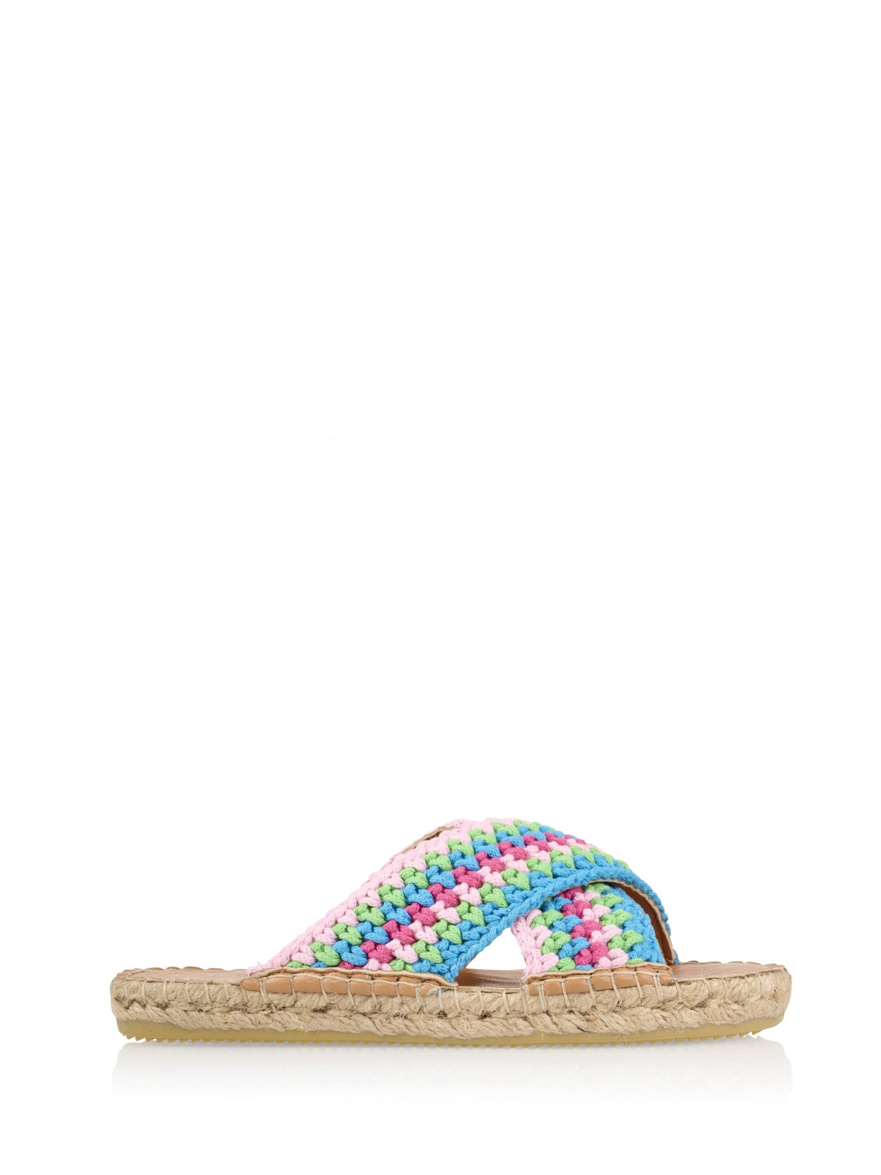 DWRS | CASABLANCA SANDALS - LIGHT PINK & BLUE