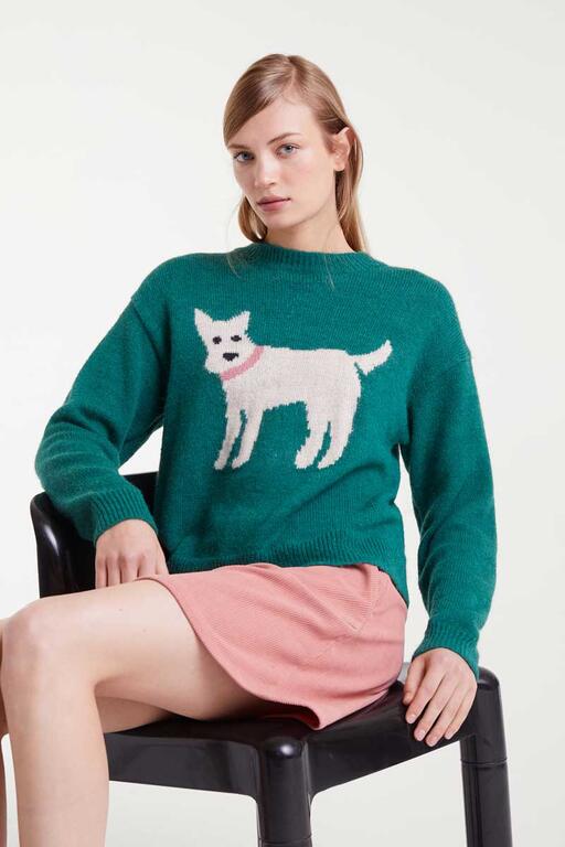 COMPAÑÍA FANTÁSTICA | SCHNAUZER PULLOVER - GREEN