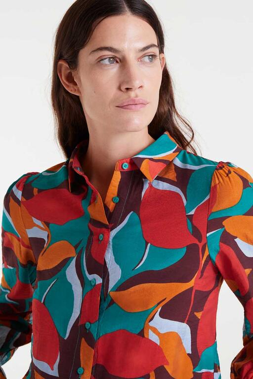COMPAÑÍA FANTÁSTICA | LEAFS BLOUSE - MULTICOLOR
