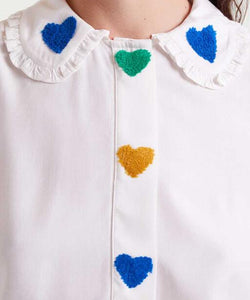 COMPAÑÍA FANTÁSTICA | CIRCUS HEARTS BLOUSE - WHITE