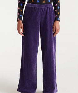 COMPAÑÍA FANTÁSTICA | VELVET COMFY TROUSERS - VIOLET