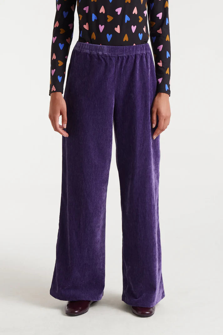 COMPAÑÍA FANTÁSTICA | VELVET COMFY TROUSERS - VIOLET