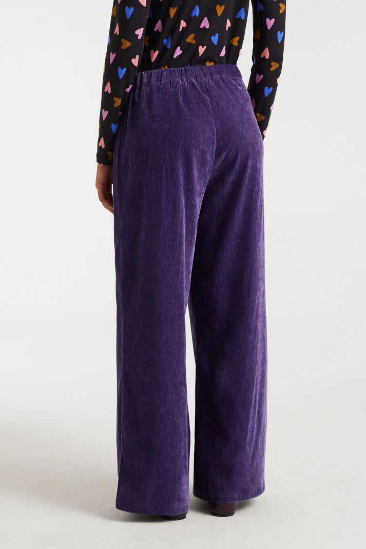 COMPAÑÍA FANTÁSTICA | VELVET COMFY TROUSERS - VIOLET