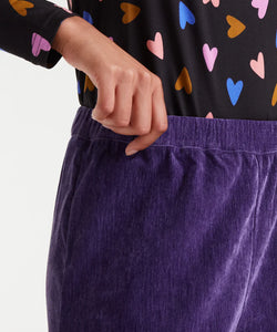 COMPAÑÍA FANTÁSTICA | VELVET COMFY TROUSERS - VIOLET