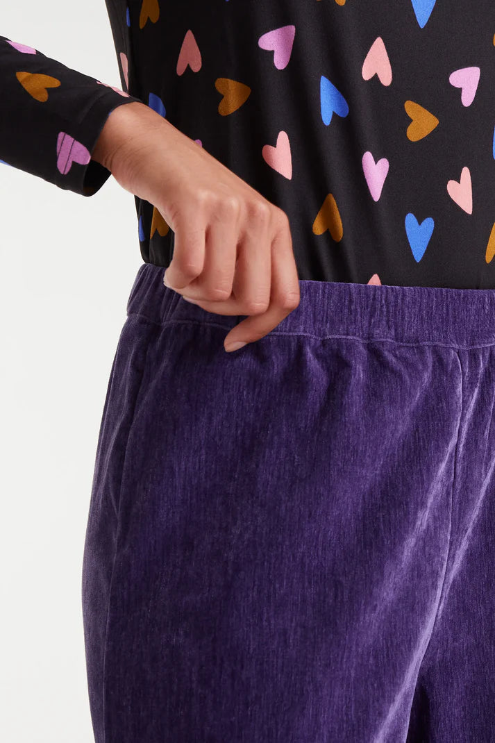 COMPAÑÍA FANTÁSTICA | VELVET COMFY TROUSERS - VIOLET