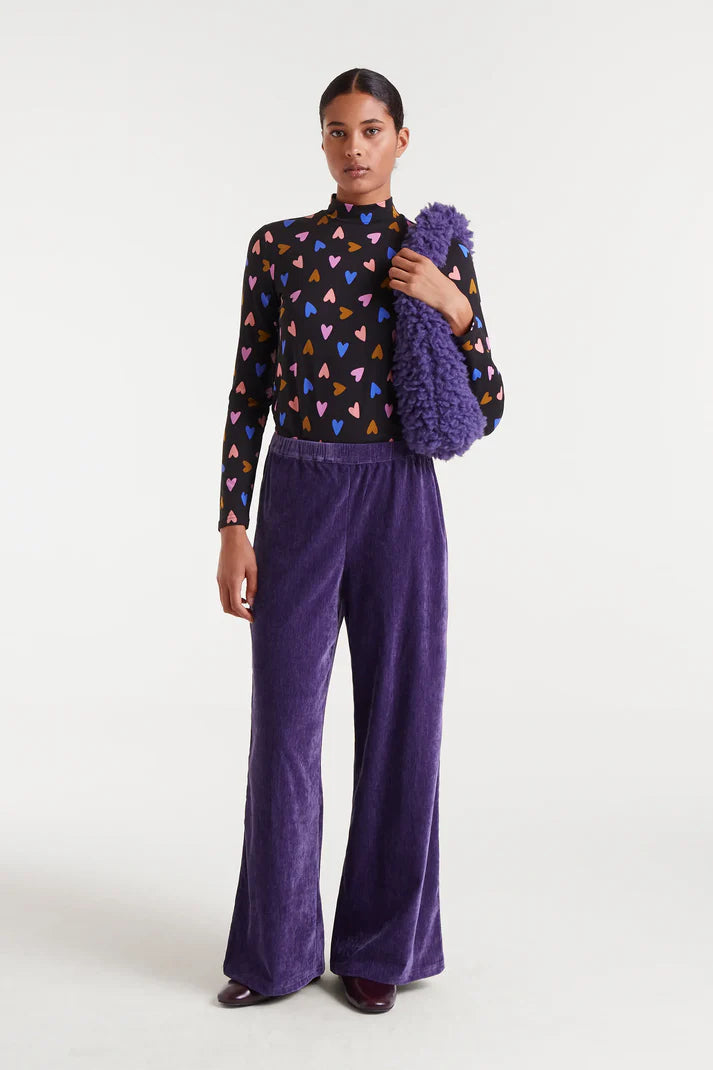 COMPAÑÍA FANTÁSTICA | VELVET COMFY TROUSERS - VIOLET