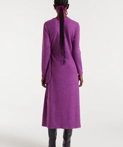 COMPAÑÍA FANTÁSTICA | ASYMMETRICAL KNOT LONG DRESS - MAGENTA