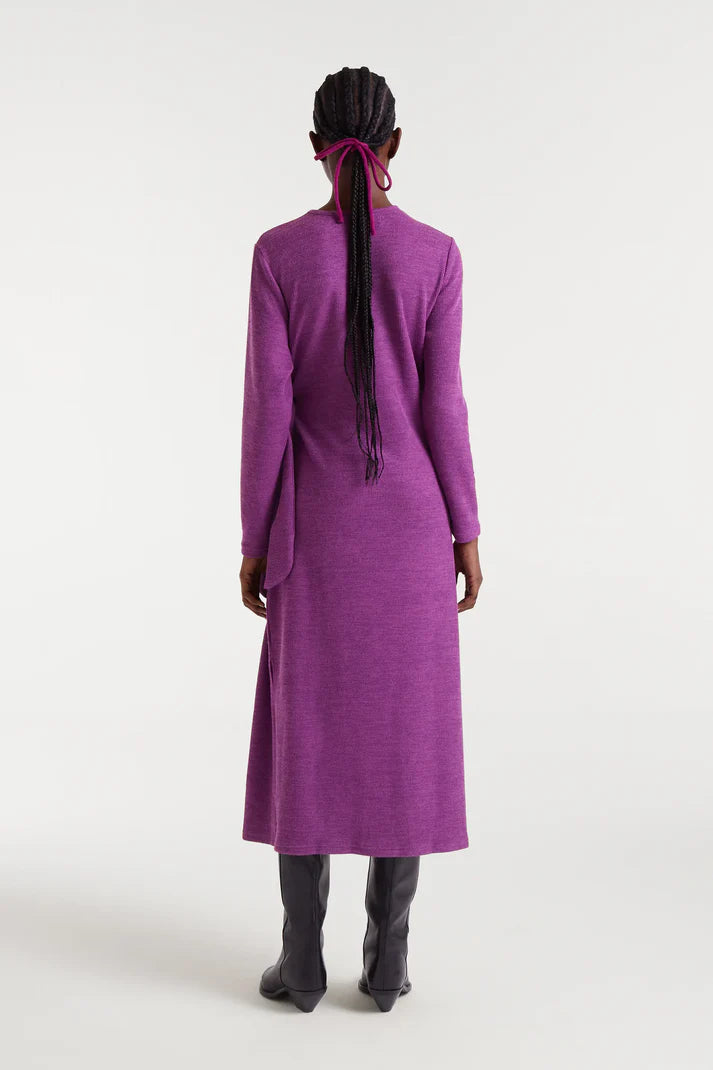 COMPAÑÍA FANTÁSTICA | ASYMMETRICAL KNOT LONG DRESS - MAGENTA