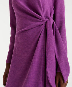 COMPAÑÍA FANTÁSTICA | ASYMMETRICAL KNOT LONG DRESS - MAGENTA