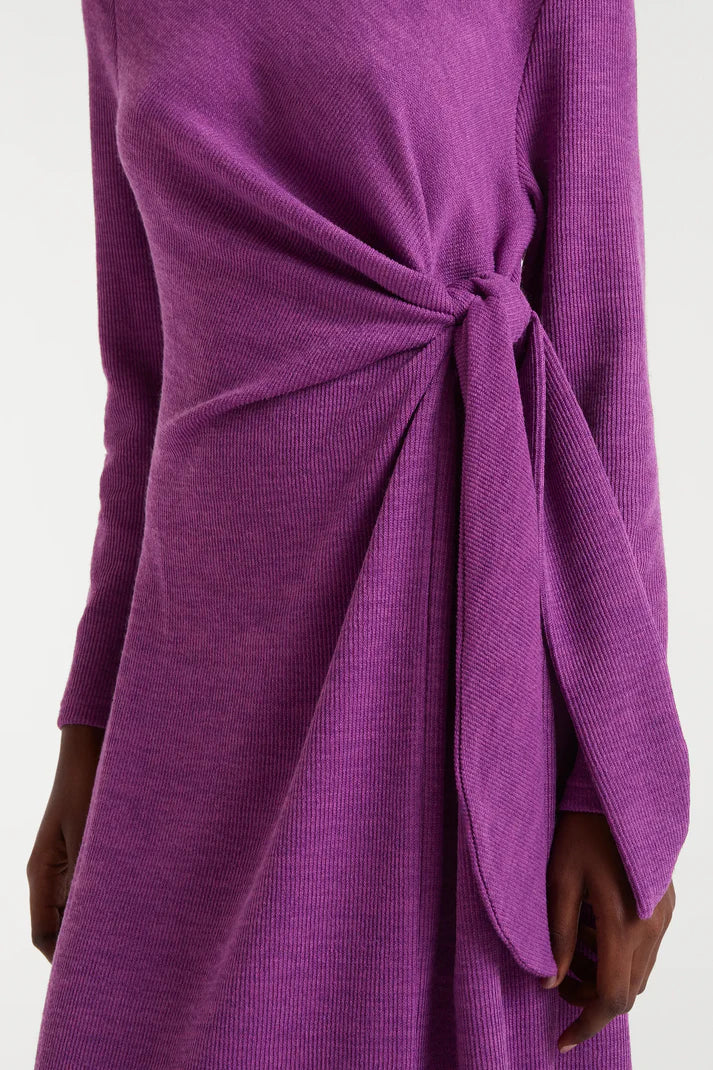 COMPAÑÍA FANTÁSTICA | ASYMMETRICAL KNOT LONG DRESS - MAGENTA