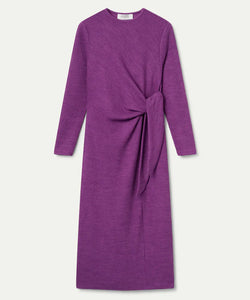 COMPAÑÍA FANTÁSTICA | ASYMMETRICAL KNOT LONG DRESS - MAGENTA