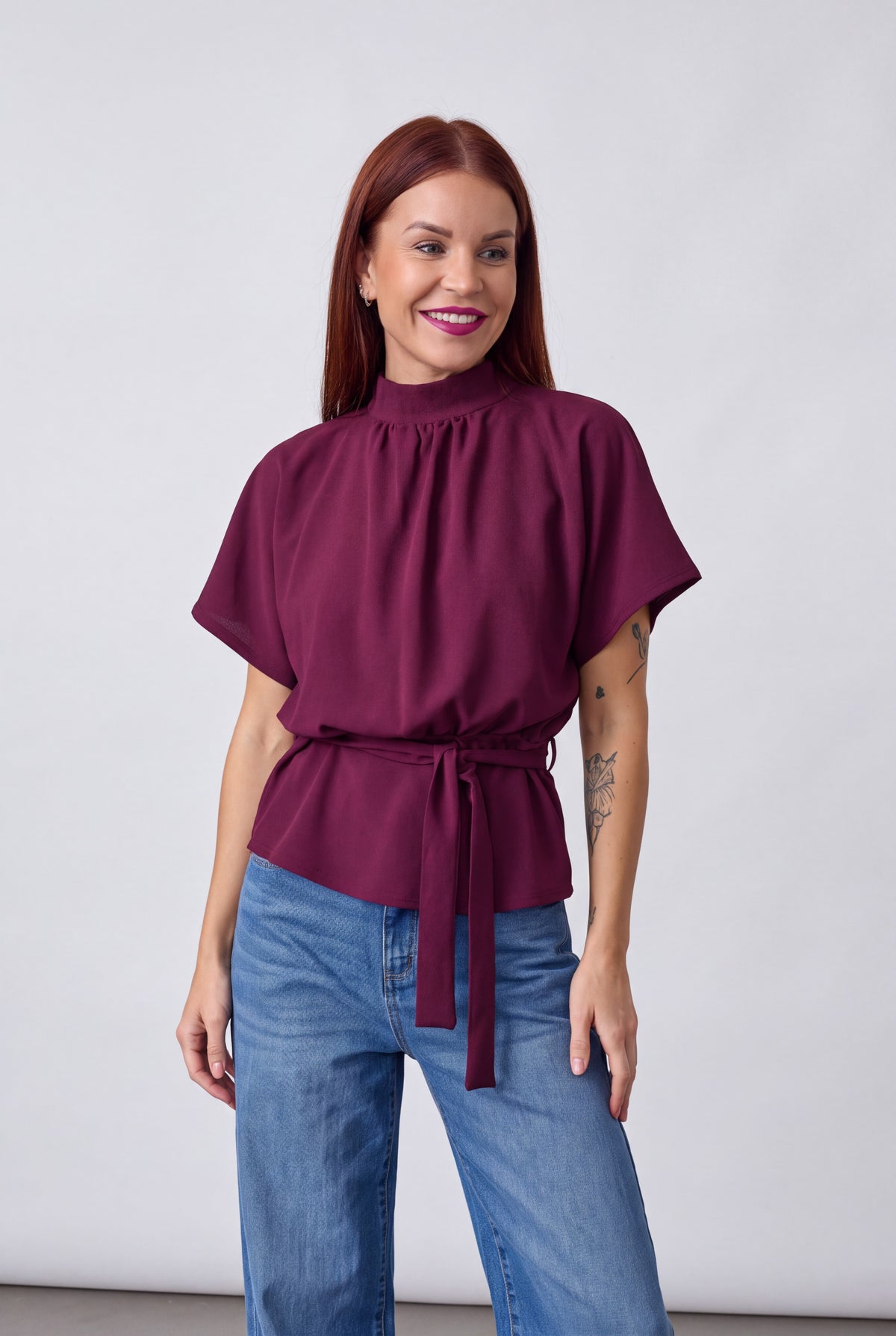 GIRL TOP - BERRY