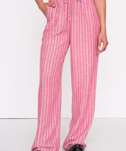 STRIPED PANTS - PINK