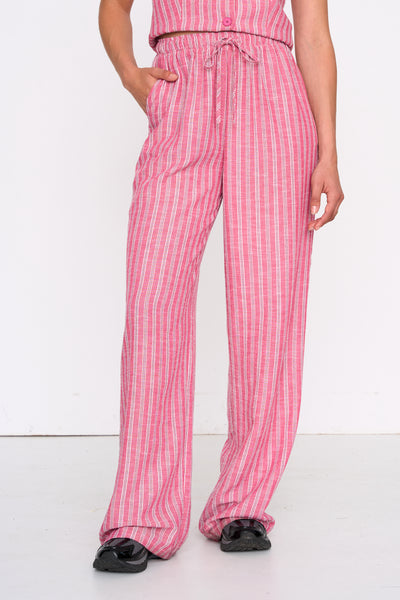 STRIPED PANTS - PINK