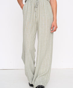 STRIPED PANTS - GREEN