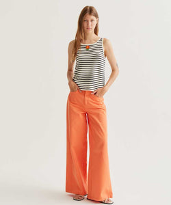 COMPAÑÍA FANTÁSTICA | STRIPED BLOOM TOP - BLACK/WHITE
